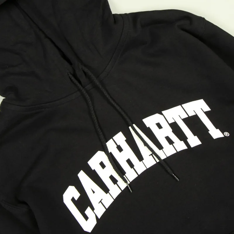 Carhartt WIP Hooded University Sweat - Black/White-1